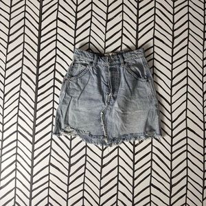 We The Free High Waisted Jean Skirt